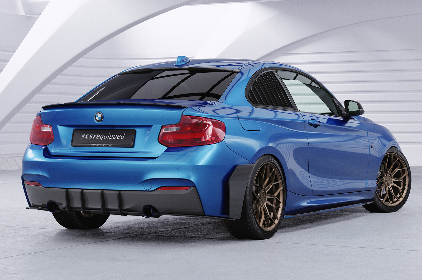 Lame latérale / Garde-boue pour BMW Série 2 F22 / F23 Pack M (2013-2021) - Fabriqué en ABS (6 finitions au choix)