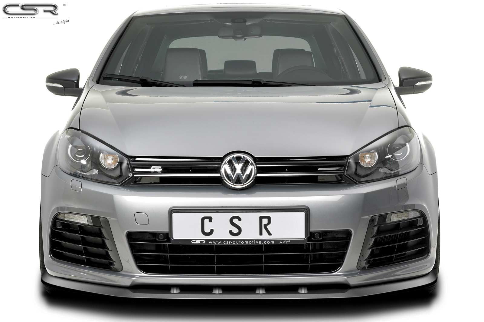 Lame de parechoc avant pour VW Golf 6 R (12/2009-10/2012) - Fabriqué en ABS (6 finitions au choix)