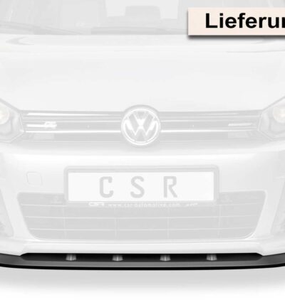 Lame de parechoc avant pour VW Golf 6 R (12/2009-10/2012) - Fabriqué en ABS (6 finitions au choix)