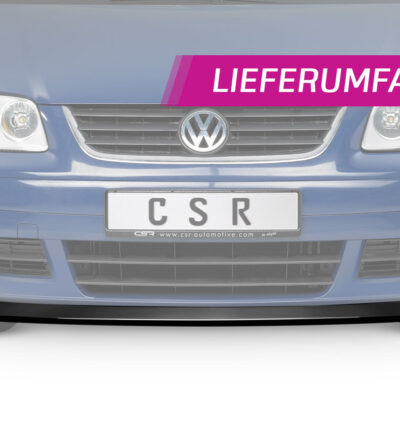 Lame de parechoc avant pour VW Touran (Typ 1T) toutes carrosseries (2003-2006) - Fabriqué en ABS (6 finitions au choix)