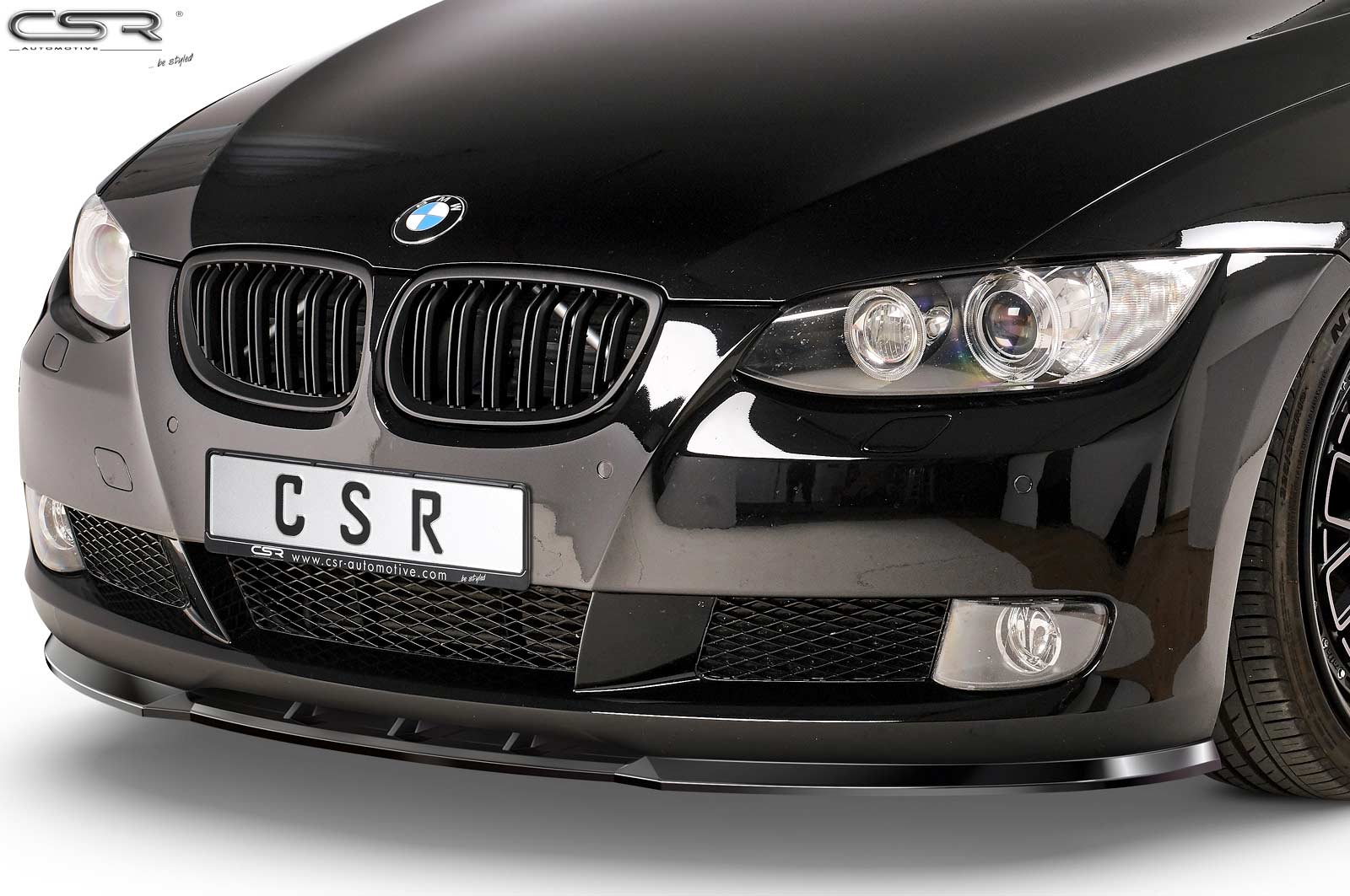 Lame de parechoc avant pour BMW Série 3 E92 / E93 coupé et cabriolet (06/2006-02/2010) - Fabriqué en ABS (6 finitions au choix)