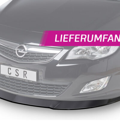 Lame de parechoc avant pour Opel Astra J sauf OPC (2009-09/2012) - Fabriqué en ABS (6 finitions au choix)