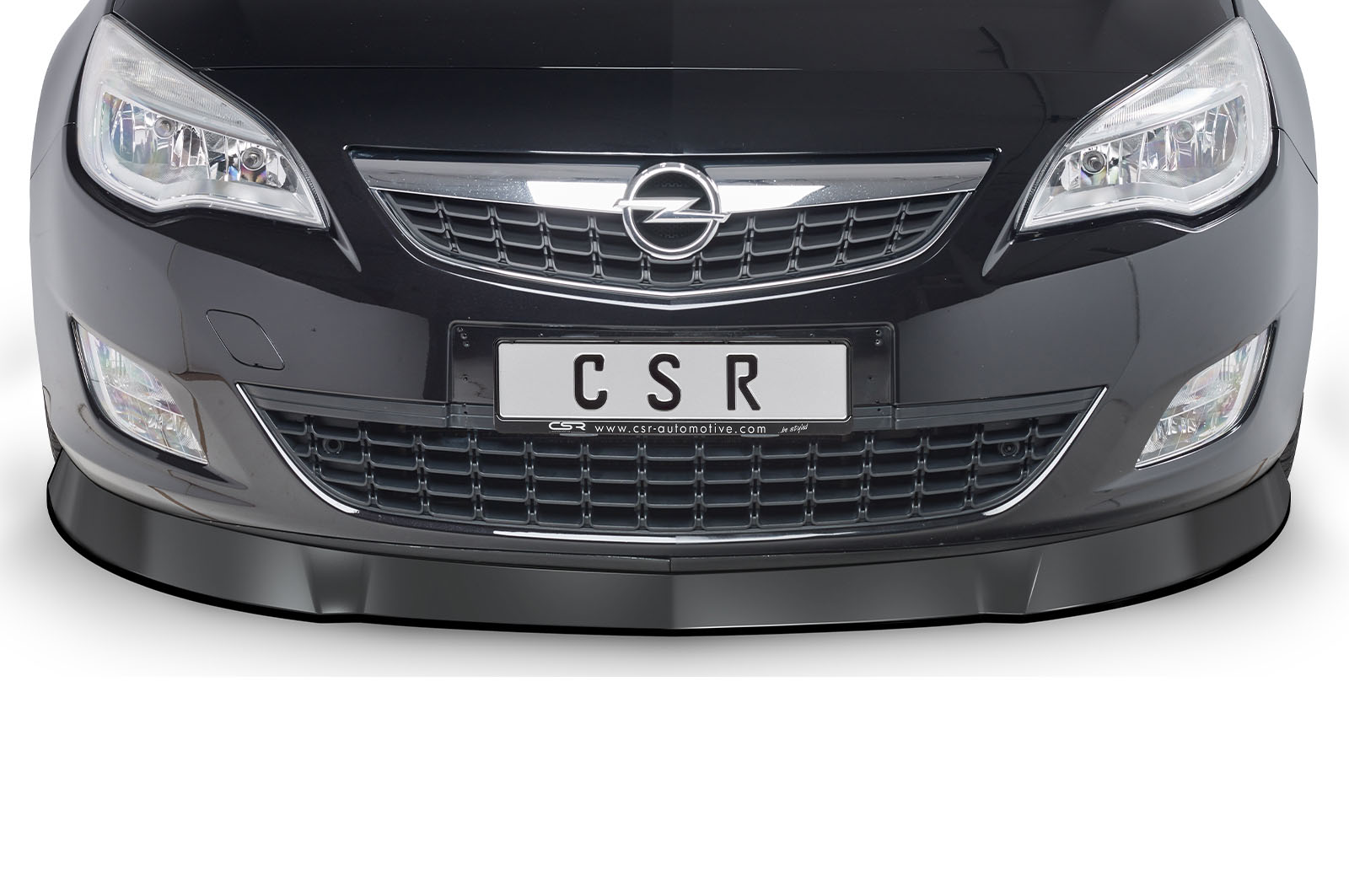 Lame de parechoc avant pour Opel Astra J sauf OPC (2009-09/2012) - Fabriqué en ABS (6 finitions au choix)