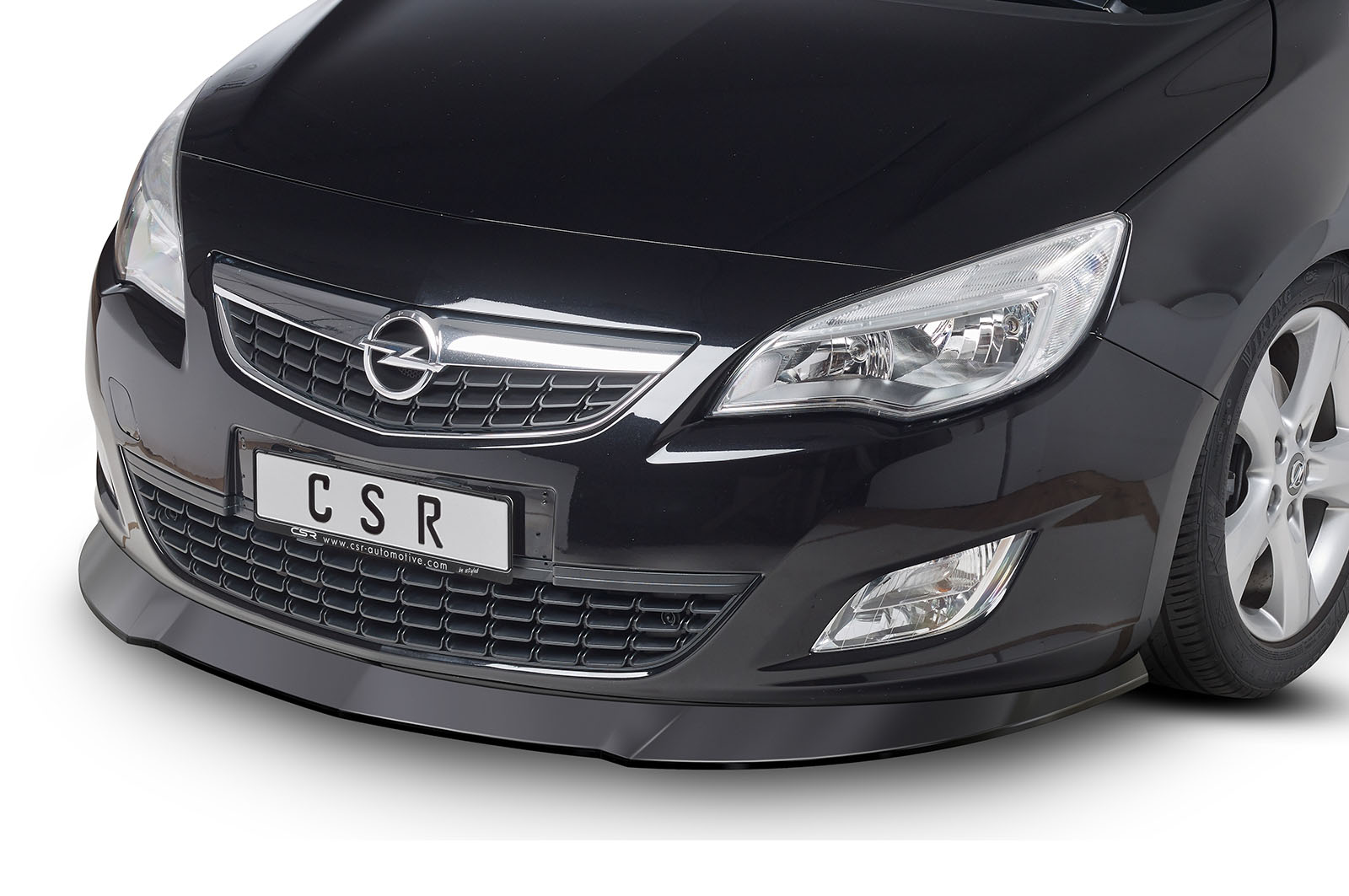 Lame de parechoc avant pour Opel Astra J sauf OPC (2009-09/2012) - Fabriqué en ABS (6 finitions au choix)