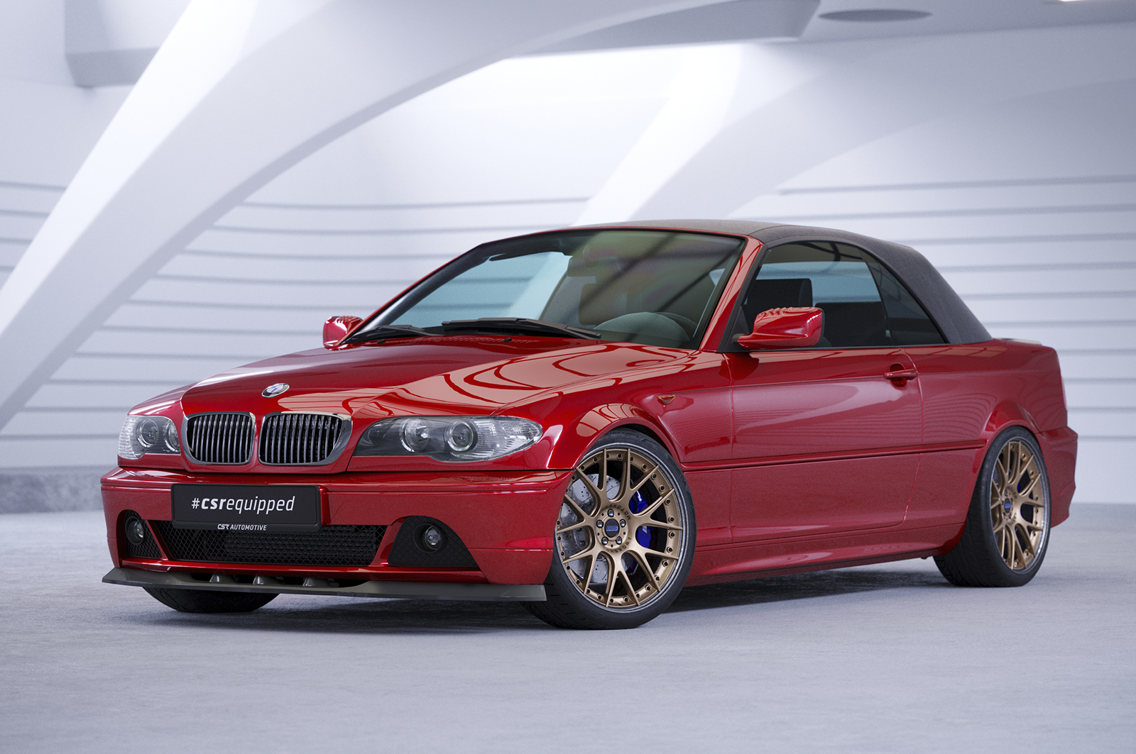 Lame de parechoc avant pour BMW Série 3 E46 coupé / cabriolet (facelift) (03/2003-09/2006) - Fabriqué en ABS (6 finitions au choix)