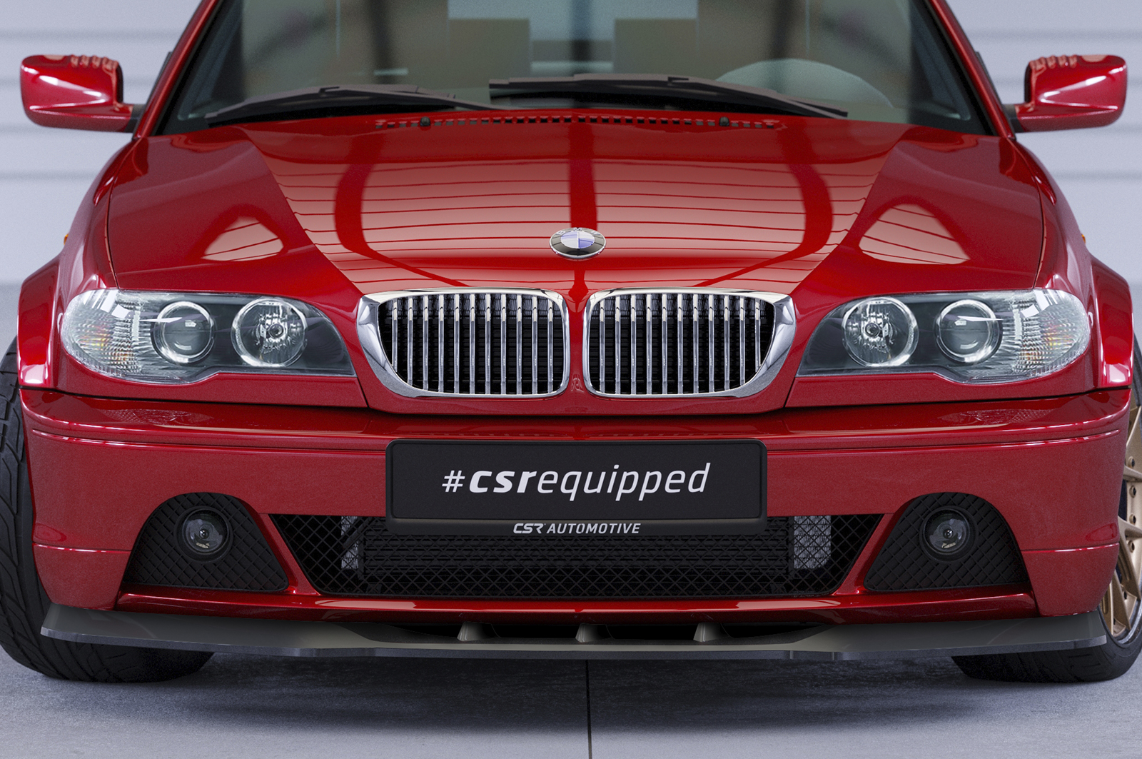 Lame de parechoc avant pour BMW Série 3 E46 coupé / cabriolet (facelift) (03/2003-09/2006) - Fabriqué en ABS (6 finitions au choix)