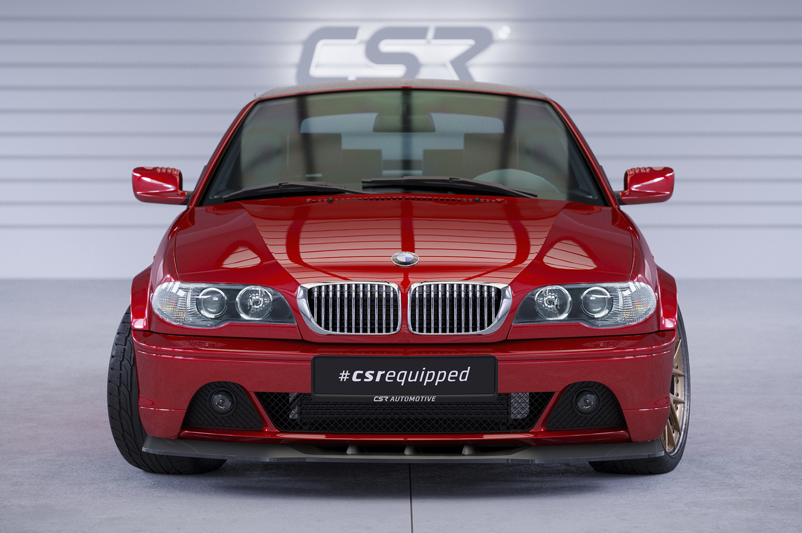 Lame de parechoc avant pour BMW Série 3 E46 coupé / cabriolet (facelift) (03/2003-09/2006) - Fabriqué en ABS (6 finitions au choix)