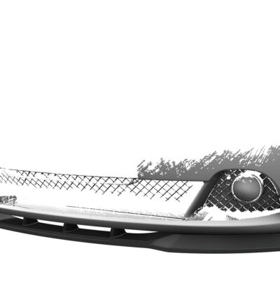 Lame de parechoc avant pour BMW Série 3 E46 coupé / cabriolet (facelift) (03/2003-09/2006) - Fabriqué en ABS (6 finitions au choix)