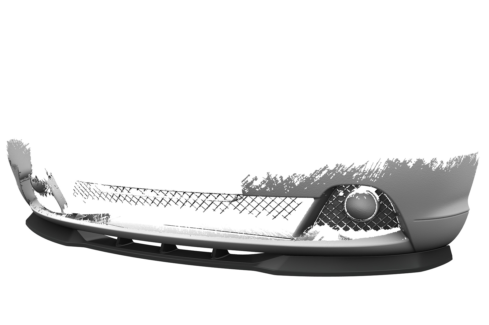 Lame de parechoc avant pour BMW Série 3 E46 coupé / cabriolet (facelift) (03/2003-09/2006) - Fabriqué en ABS (6 finitions au choix)