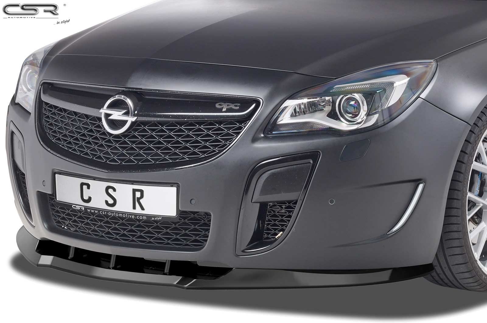 Lame de parechoc avant pour Opel Insignia A OPC (07/2009-2017) - Fabriqué en ABS (6 finitions au choix)