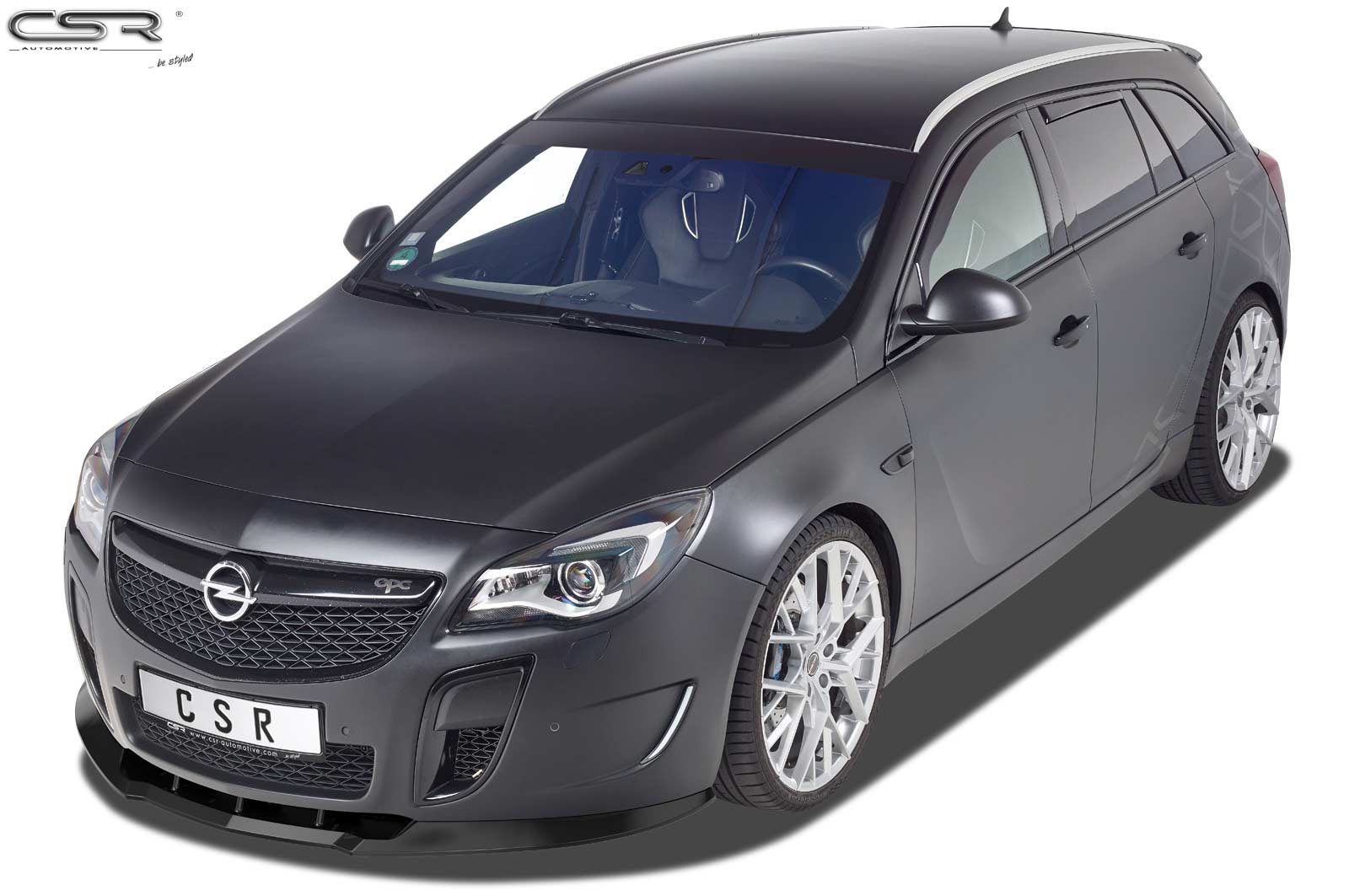 Lame de parechoc avant pour Opel Insignia A OPC (07/2009-2017) - Fabriqué en ABS (6 finitions au choix)