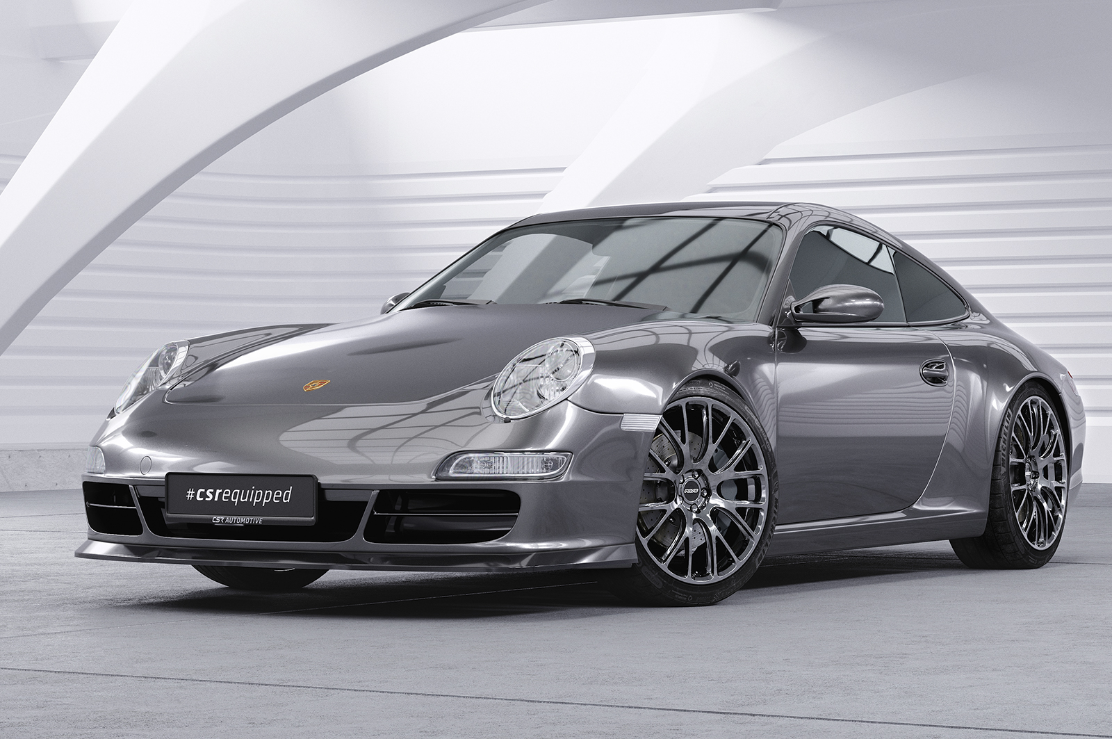 Lame de parechoc avant pour Porsche 911 / 997 Carrera / Carrera S / Carrera 4S / Carrera 4 / Targa 4 / Targa 4S (préfacelift) (2004-07/2008) - Fabriqué en ABS (6 finitions au choix)