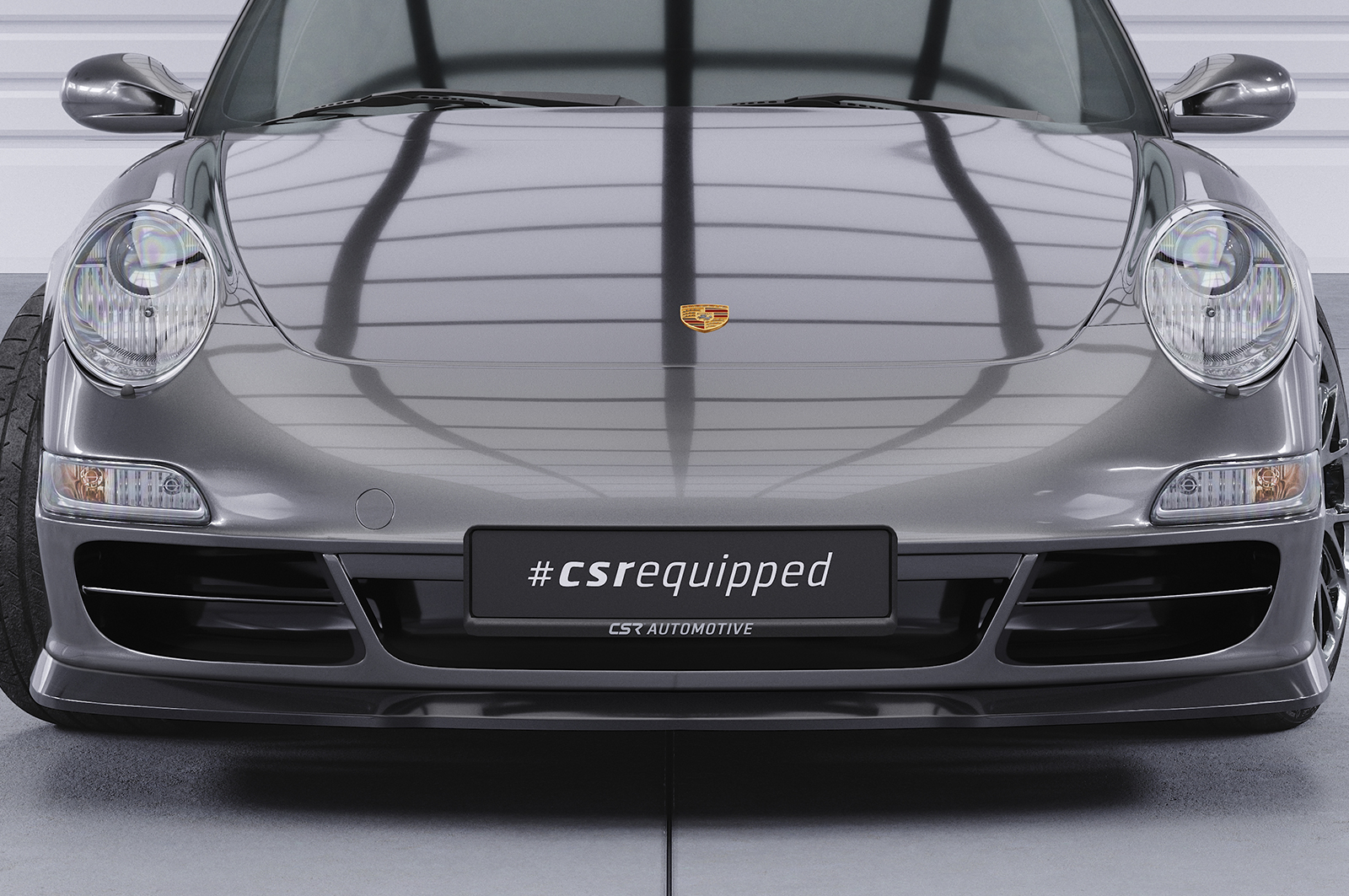 Lame de parechoc avant pour Porsche 911 / 997 Carrera / Carrera S / Carrera 4S / Carrera 4 / Targa 4 / Targa 4S (préfacelift) (2004-07/2008) - Fabriqué en ABS (6 finitions au choix)