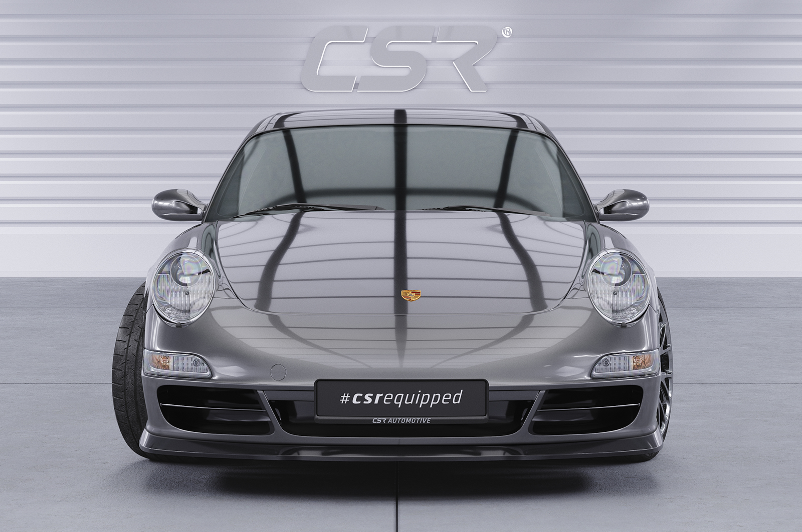 Lame de parechoc avant pour Porsche 911 / 997 Carrera / Carrera S / Carrera 4S / Carrera 4 / Targa 4 / Targa 4S (préfacelift) (2004-07/2008) - Fabriqué en ABS (6 finitions au choix)
