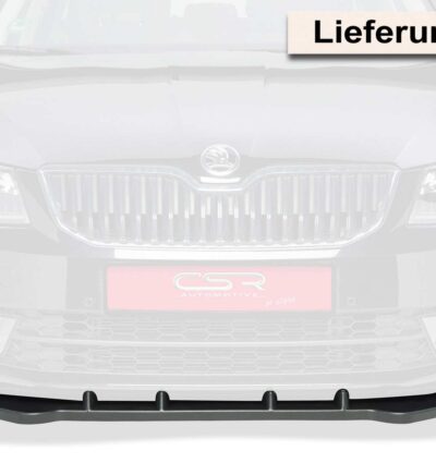 Lame de parechoc avant pour Skoda Octavia III (Typ 5E) sauf RS (2012-2016) - Fabriqué en ABS (6 finitions au choix)