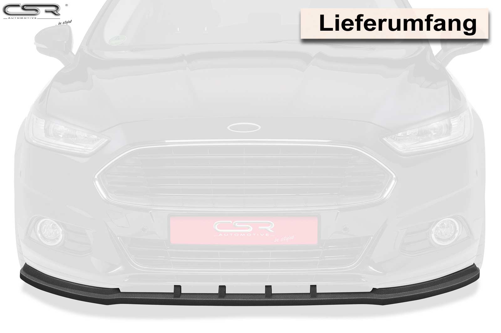 Lame de parechoc avant pour Ford Mondeo MK5 toutes carrosseries (depuis 2014) - Fabriqué en ABS (6 finitions au choix)