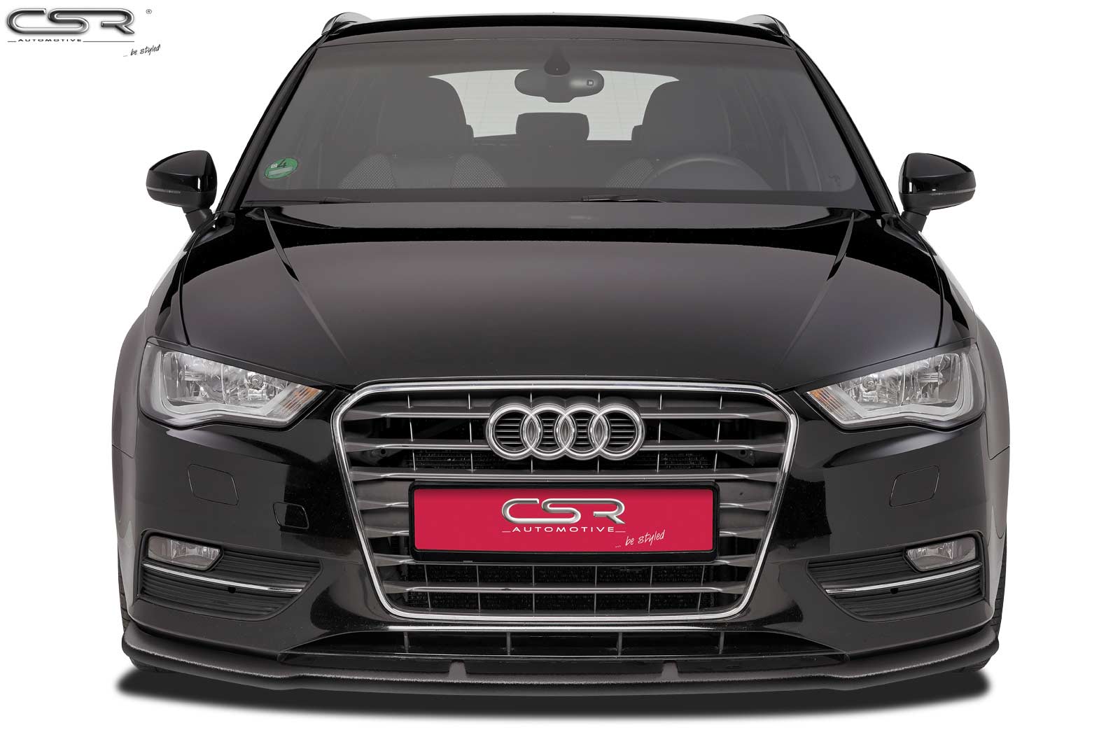 Lame de parechoc avant pour Audi A3 8V sauf cabriolet et berline (2012-04/2016) - Fabriqué en ABS (6 finitions au choix)