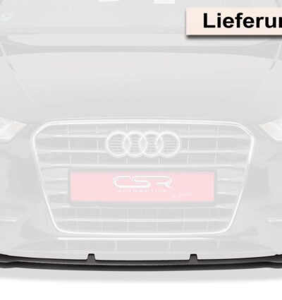 Lame de parechoc avant pour Audi A3 8V sauf cabriolet et berline (2012-04/2016) - Fabriqué en ABS (6 finitions au choix)