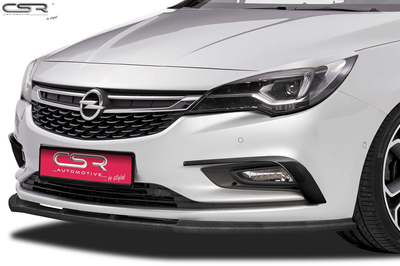 Lame de parechoc avant pour Opel Astra K hatchback / Sportstourer (préfacelift) (2015-2019) - Fabriqué en ABS (6 finitions au choix)