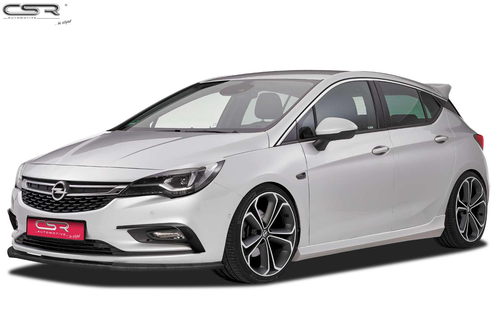 Lame de parechoc avant pour Opel Astra K hatchback / Sportstourer (préfacelift) (2015-2019) - Fabriqué en ABS (6 finitions au choix)