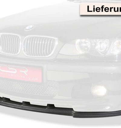Lame de parechoc avant pour BMW Série 3 E46 berline / break (1998-2007) - Fabriqué en ABS (6 finitions au choix)