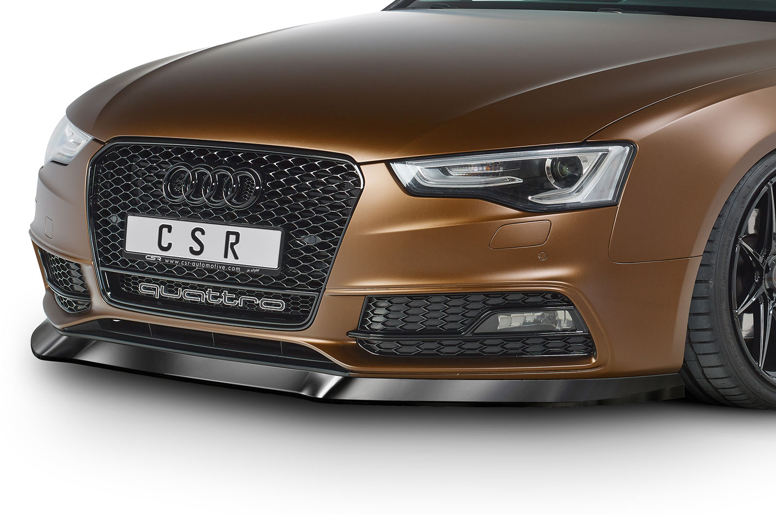 Lame de parechoc avant pour Audi S5 8T facelift (07/2011-2016) - Fabriqué en ABS (6 finitions au choix)