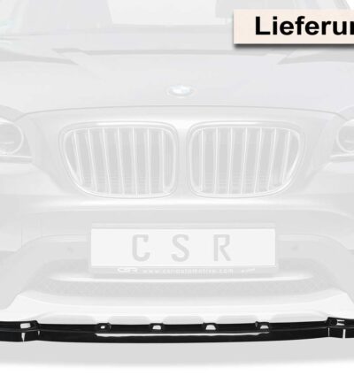 Lame de parechoc avant pour BMW X1 E84 toutes carrosseries (7/2012-9/2015) - Fabriqué en ABS (6 finitions au choix)