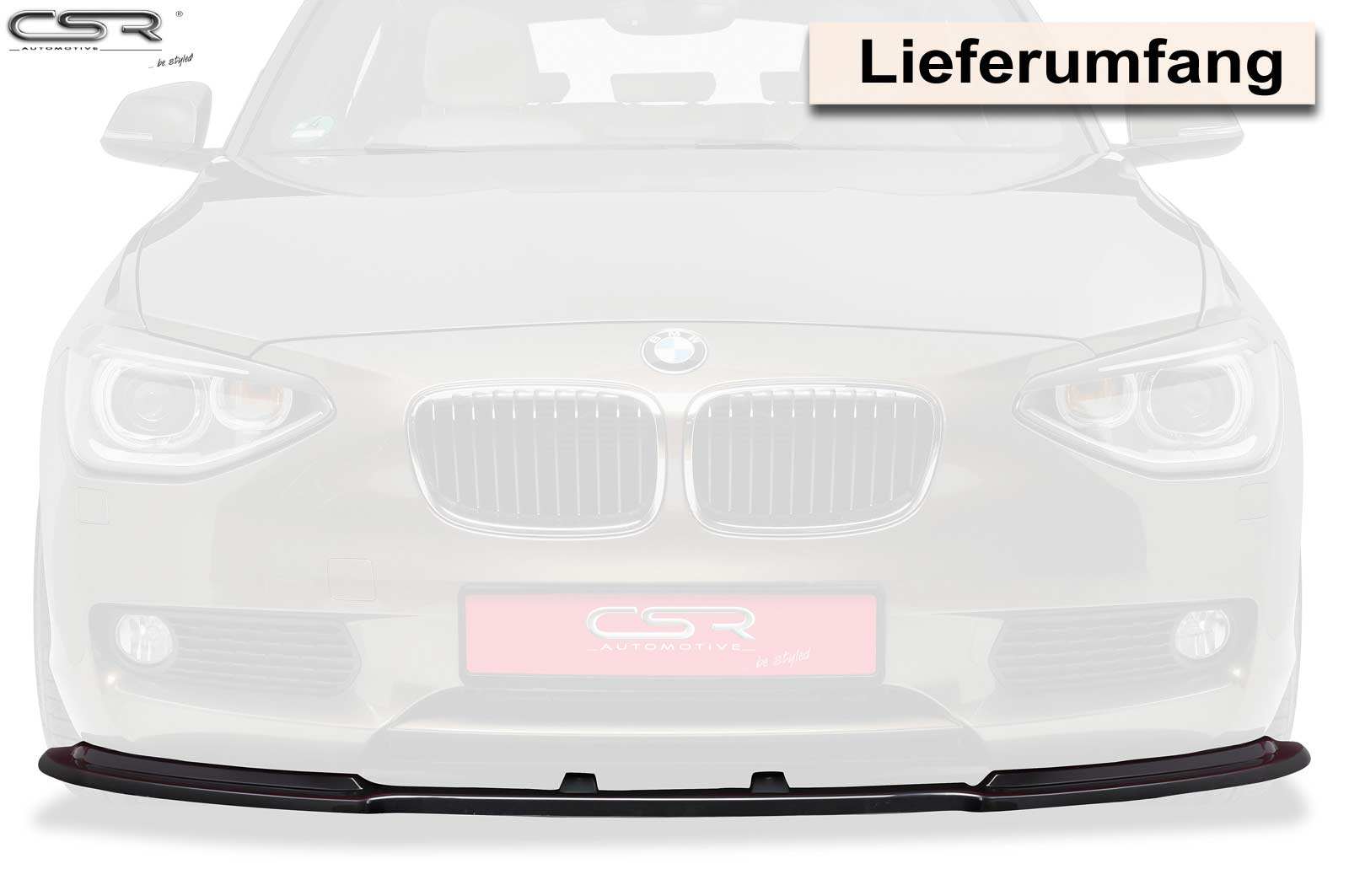 Lame de parechoc avant pour BMW Série 1 F20 / F21 toutes carrosseries (06/2011-03/2015) - Fabriqué en ABS (6 finitions au choix)