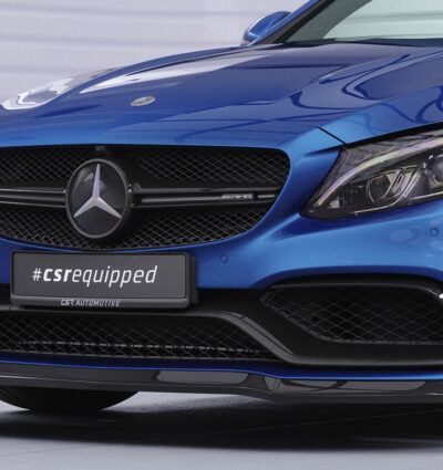 Lame de parechoc avant pour Mercedes-Benz C-Klassse W205 S205 V205 C205 A205 toutes carrosseries (depuis 02/2014) - Fabriqué en ABS (6 finitions au choix)