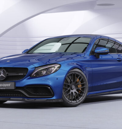 Lame de parechoc avant pour Mercedes-Benz C-Klassse W205 S205 V205 C205 A205 toutes carrosseries (depuis 02/2014) - Fabriqué en ABS (6 finitions au choix)