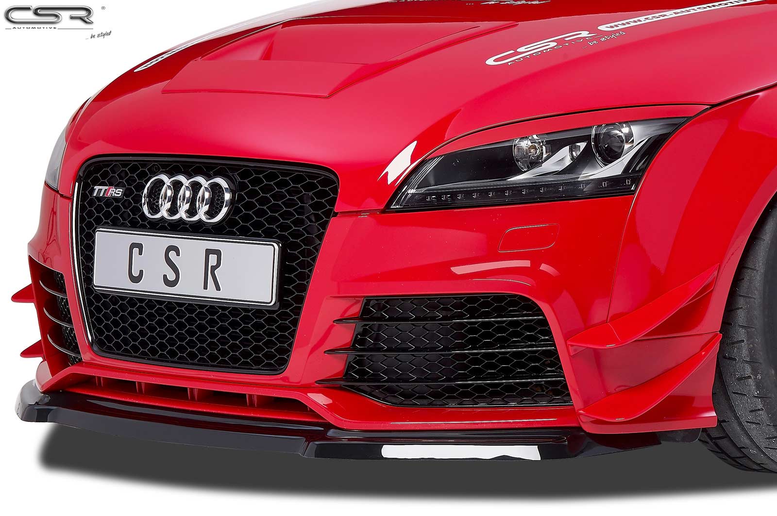 Lame de parechoc avant pour Audi TT RS 8J (2009-2015) - Fabriqué en ABS (6 finitions au choix)