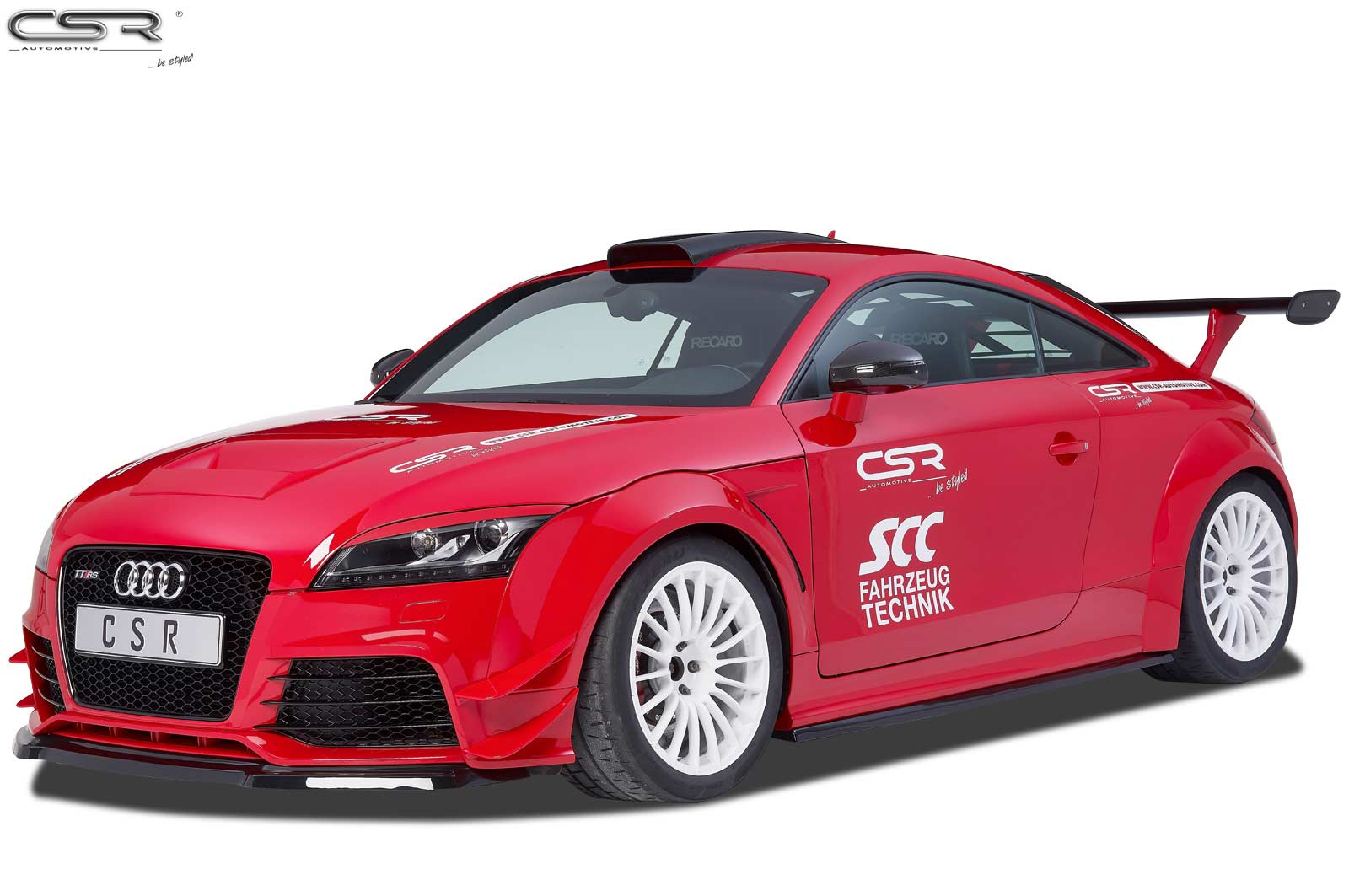 Lame de parechoc avant pour Audi TT RS 8J (2009-2015) - Fabriqué en ABS (6 finitions au choix)