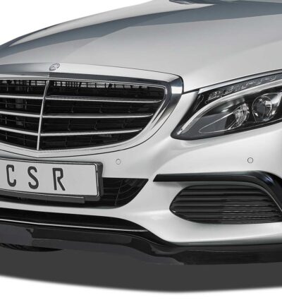 Lame de parechoc avant pour Mercedes-Benz Classe C W205 S205 V205 C205 A205 toutes carrosseries (depuis 02/2014) - Fabriqué en ABS (6 finitions au choix)