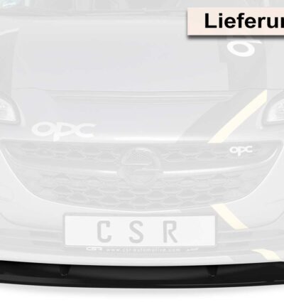 Lame de parechoc avant pour Opel Corsa E OPC (depuis 03/2015) - Fabriqué en ABS (6 finitions au choix)