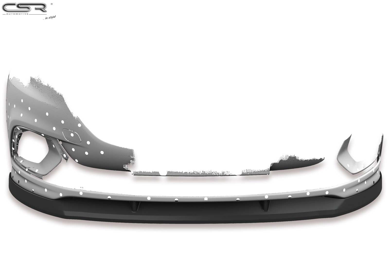 Lame de parechoc avant pour Opel Corsa E OPC (depuis 03/2015) - Fabriqué en ABS (6 finitions au choix)