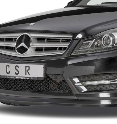 Lame de parechoc avant pour Mercedes-Benz Classe C 204 toutes carrosseries (03/2011-06/2015) - Fabriqué en ABS (6 finitions au choix)
