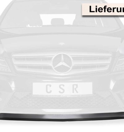 Lame de parechoc avant pour Mercedes-Benz Classe C 204 toutes carrosseries (03/2011-06/2015) - Fabriqué en ABS (6 finitions au choix)