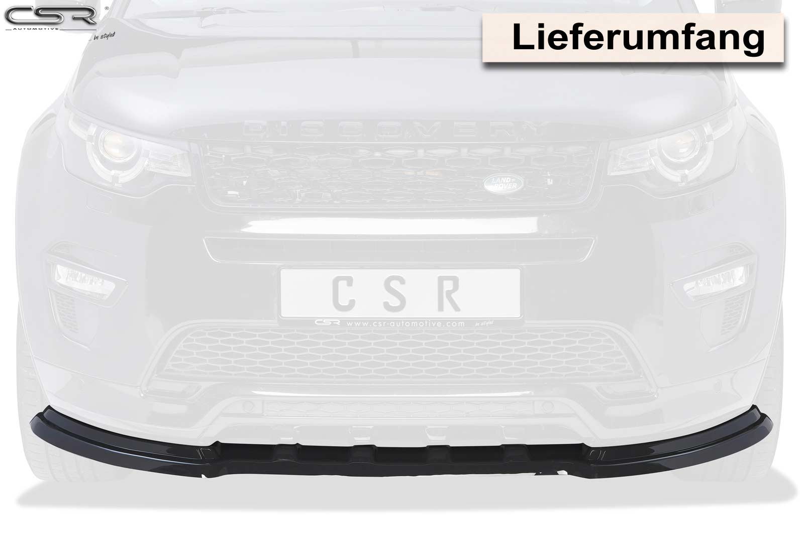 Lame de parechoc avant pour Land Rover Discovery Sport toutes carrosseries (depuis 2015) - Fabriqué en ABS (6 finitions au choix)