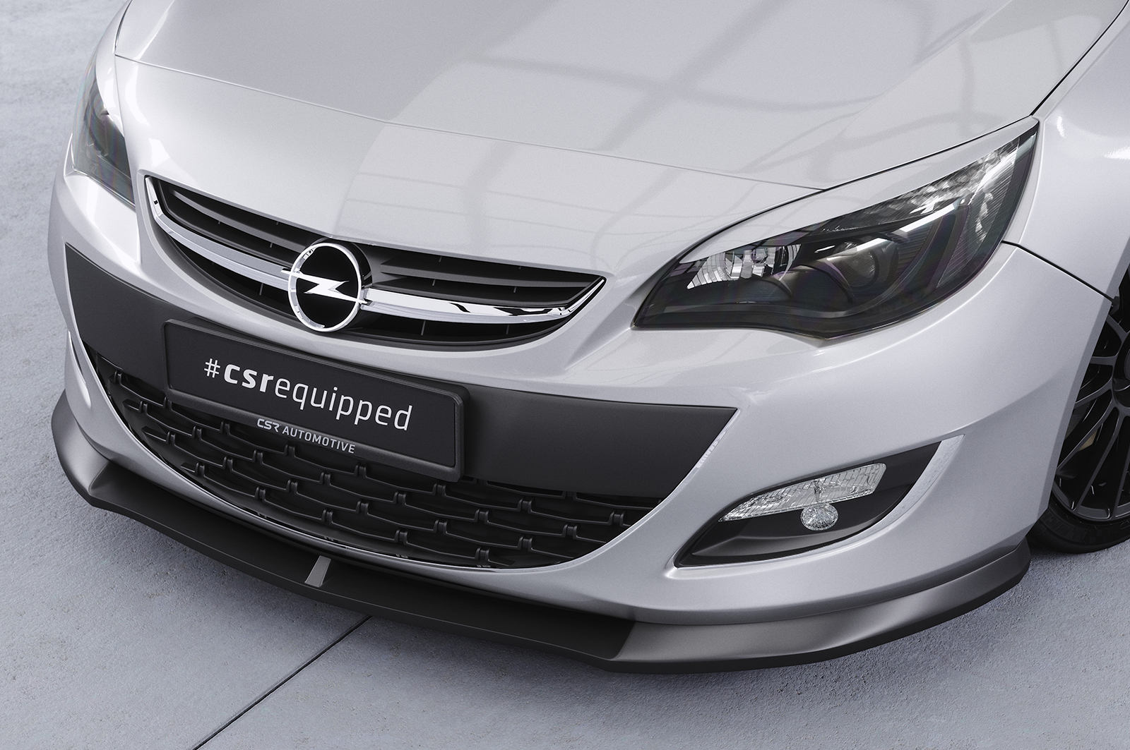 Lame de parechoc avant pour Opel Astra J sauf OPC (9/2012-2015) - Fabriqué en ABS (6 finitions au choix)