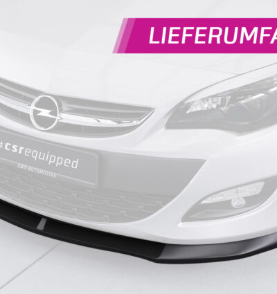 Lame de parechoc avant pour Opel Astra J sauf OPC (9/2012-2015) - Fabriqué en ABS (6 finitions au choix)