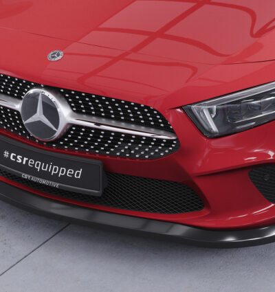 Lame de parechoc avant pour Mercedes-Benz Classe A W177 sauf AMG / AMG-Line (depuis 2018) - Fabriqué en ABS (6 finitions au choix)