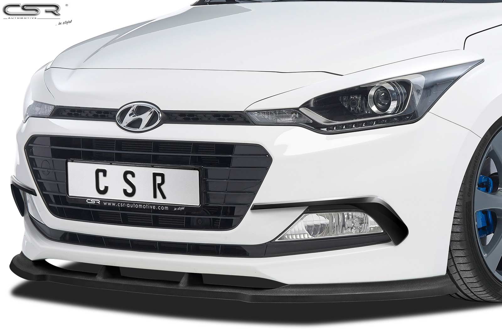 Lame de parechoc avant pour Hyundai I20 GB toutes carrosseries (depuis 2014) - Fabriqué en ABS (6 finitions au choix)