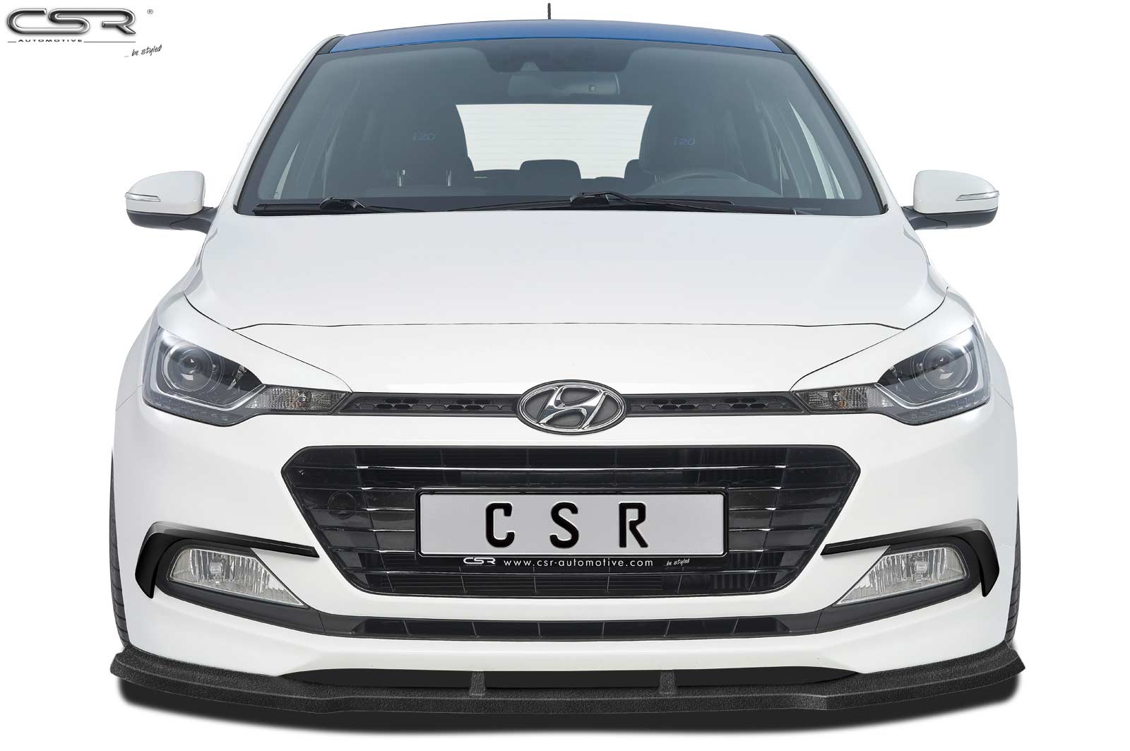 Lame de parechoc avant pour Hyundai I20 GB toutes carrosseries (depuis 2014) - Fabriqué en ABS (6 finitions au choix)