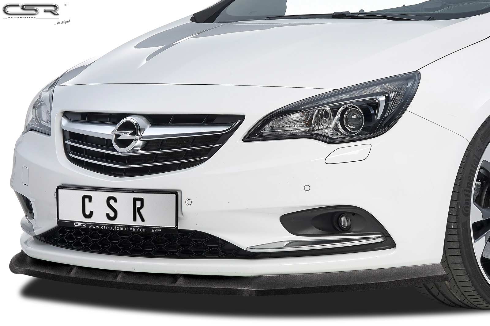 Lame de parechoc avant pour Opel Cascada toutes carrosseries (depuis 2013) - Fabriqué en ABS (6 finitions au choix)