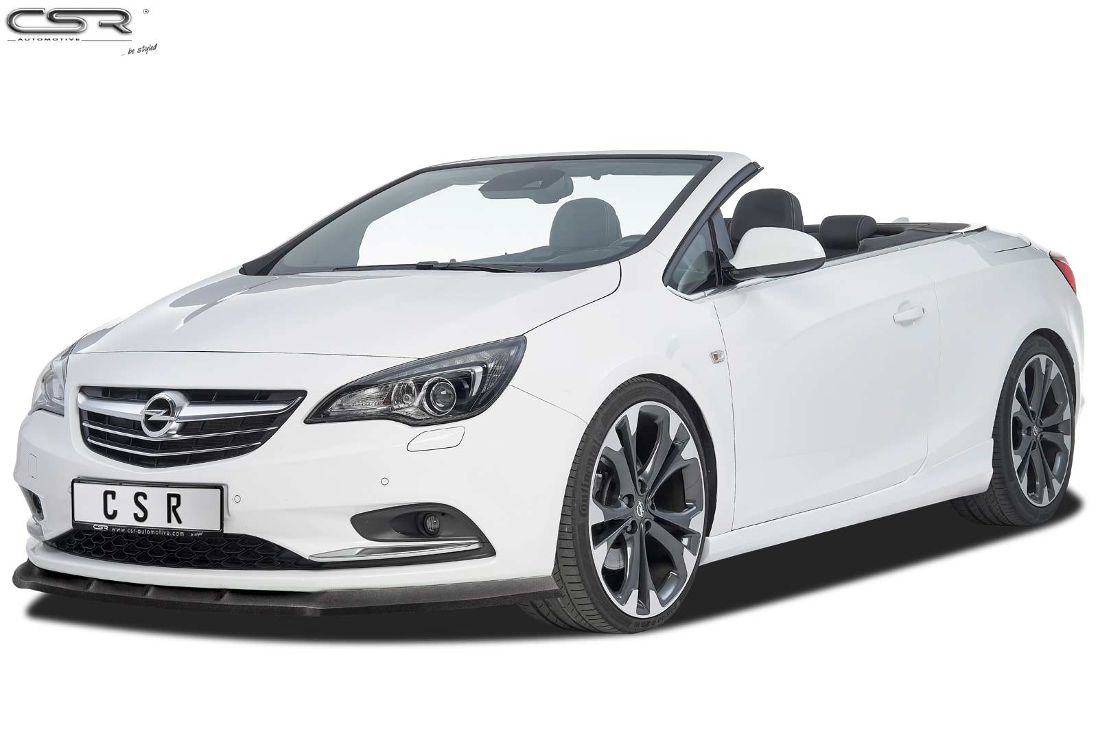 Lame de parechoc avant pour Opel Cascada toutes carrosseries (depuis 2013) - Fabriqué en ABS (6 finitions au choix)