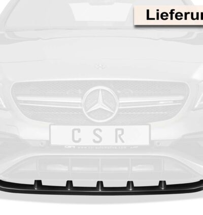 Lame de parechoc avant pour Mercedes-Benz CLA 45 AMG C117 X117 toutes carrosseries (depuis 09/2015) - Fabriqué en ABS (6 finitions au choix)