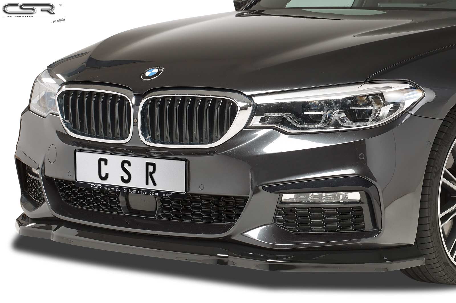 Lame de parechoc avant pour BMW Série 5 G30 / G31 uniquement Pack M (préfacelift) (2017-06/2020) - Fabriqué en ABS (6 finitions au choix)