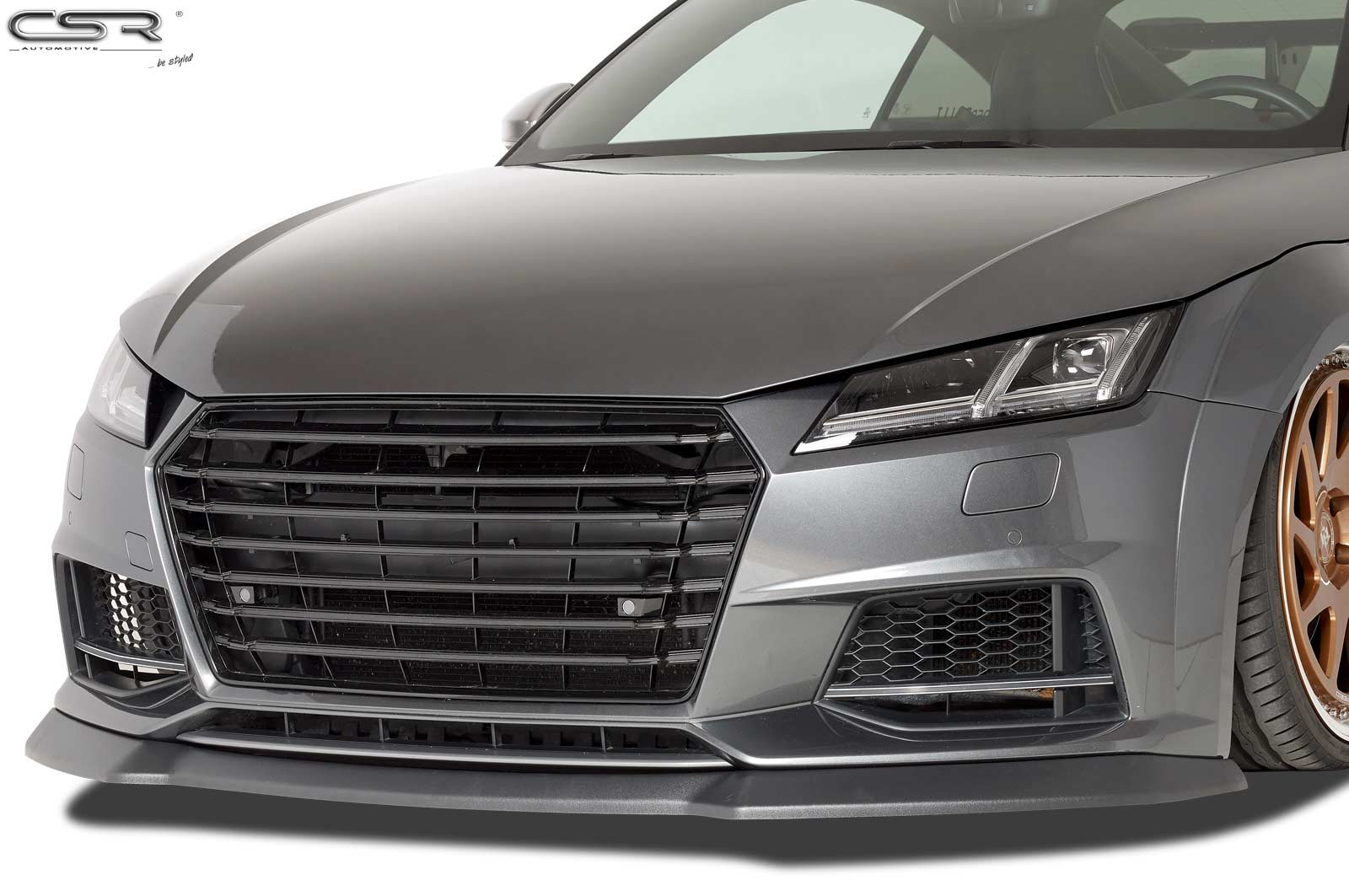 Lame de parechoc avant pour Audi TTS FV / 8S (depuis 2014) - Fabriqué en ABS (6 finitions au choix)