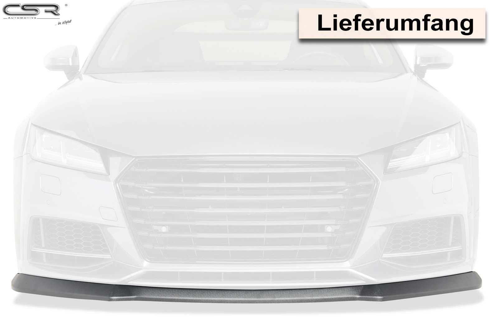 Lame de parechoc avant pour Audi TTS FV / 8S (depuis 2014) - Fabriqué en ABS (6 finitions au choix)