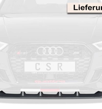 Lame de parechoc avant pour Audi RS3 8V toutes carrosseries (depuis 04/2016) - Fabriqué en ABS (6 finitions au choix)